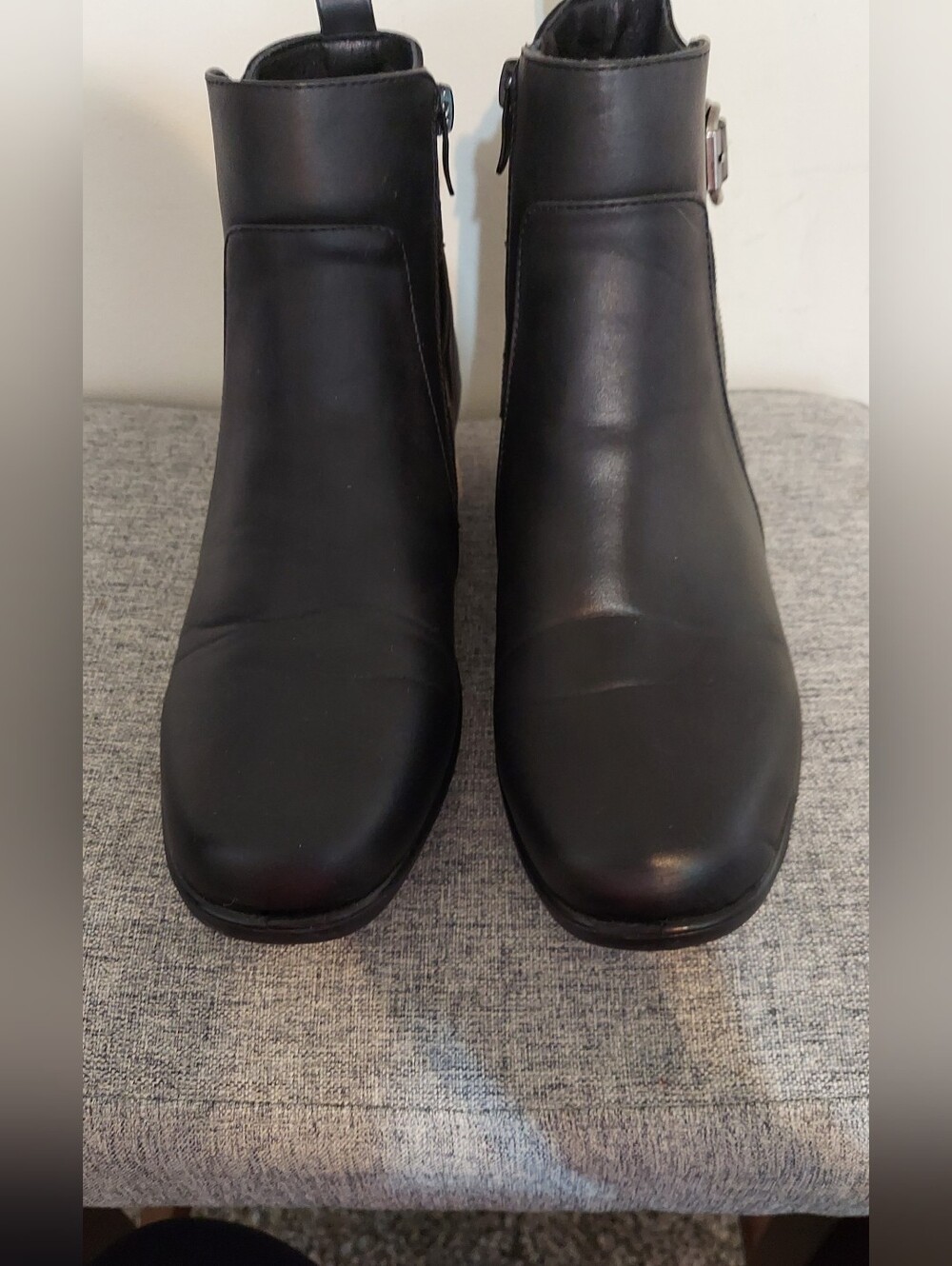 HarborSides Classic Black Women's Ankle Boots